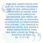 20 para que habite Cristo